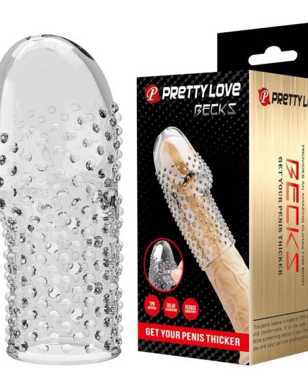 PRETTY LOVE - GEEK'S PENIS SLEEVE GET YOUR PENIS THICKER TRANSPARENT
