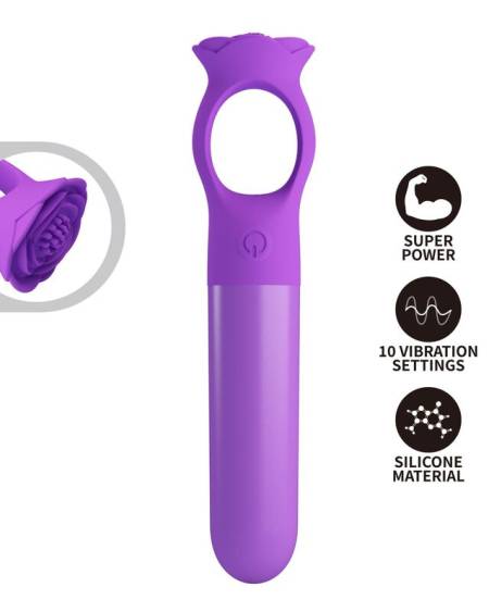 PRETTY LOVE - GIANA RECHARGEABLE MINI VIBRATOR MASSAGER PURPLE