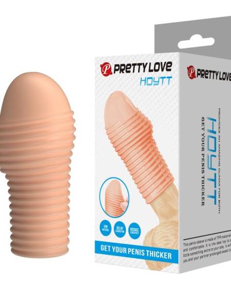 PRETTY LOVE - HOTTT PENIS SLEEVE GET YOUR PENIS THICKER NATURAL COLOR