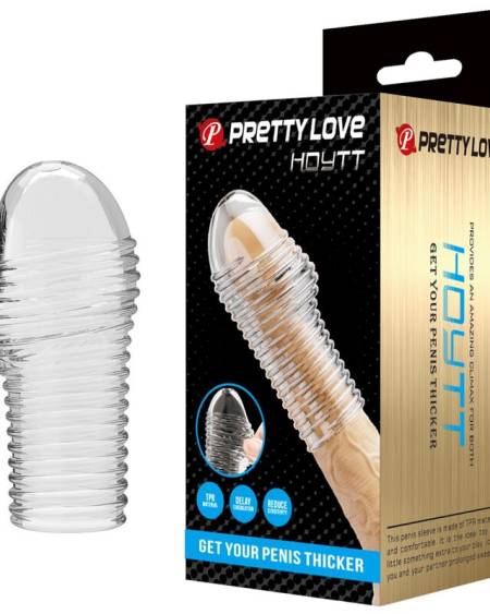 PRETTY LOVE - HOTTT PENIS SLEEVE GET YOUR PENIS THICKER TRANSPARENT