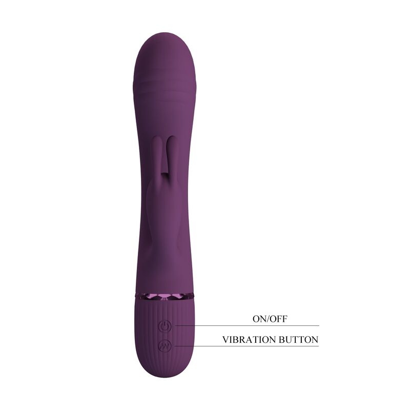 PRETTY LOVE - ROCCO RECHARGEABLE RABBIT VIBRATOR 10 FUNCTIONS PURPLE - Imagem de 2