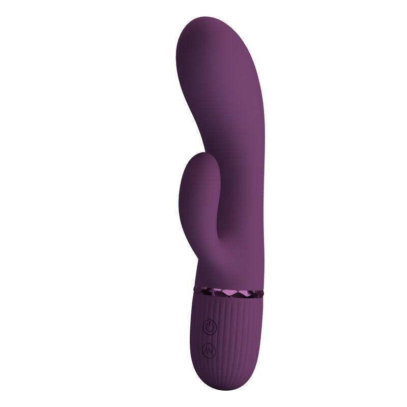 PRETTY LOVE - MARGIE RECHARGEABLE RABBIT VIBRATOR 10 FUNCTIONS PURPLE - Imagem de 2