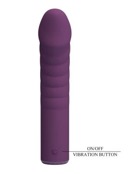 PRETTY LOVE - RYLAND RECHARGEABLE VIBRATOR 10 FUNCTIONS PURPLE