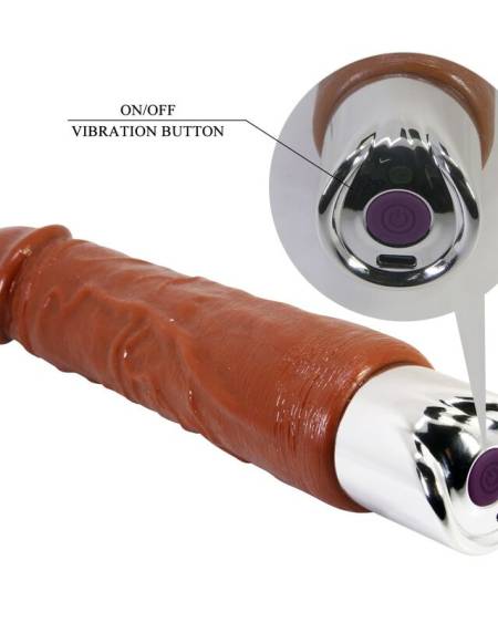 PRETTY LOVE - PRO REALISTIC VIBRATOR 23.5 CM Ø 4.8 CM BROWN