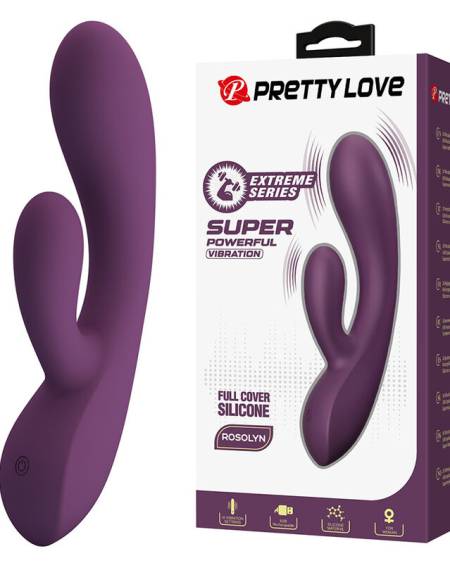 PRETTY LOVE - ROSOLYN RECHARGEABLE RABBIT VIBRATOR 10 FUNCTIONS