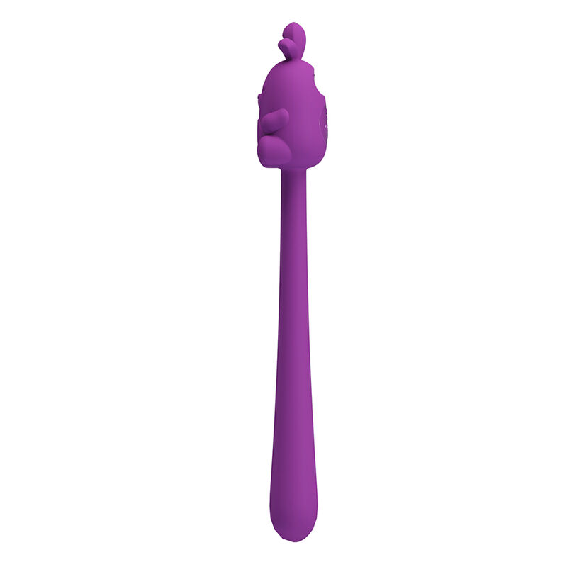 PRETTY LOVE - CUTE BUNNY FLIRTING STICK FLEXIBLE VIBRATOR USB RECHARGEABLE PURPLE - Imagem de 4