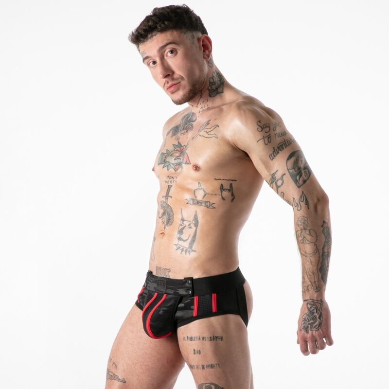 LOCKER GEAR - FULL MILITARY ACCESS JOCK BRIEF RED S - Imagem de 2