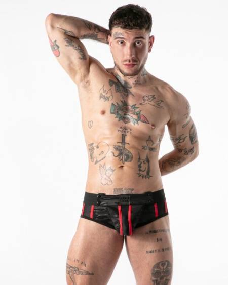 LOCKER GEAR - FULL MILITARY ACCESS JOCK BRIEF RED S