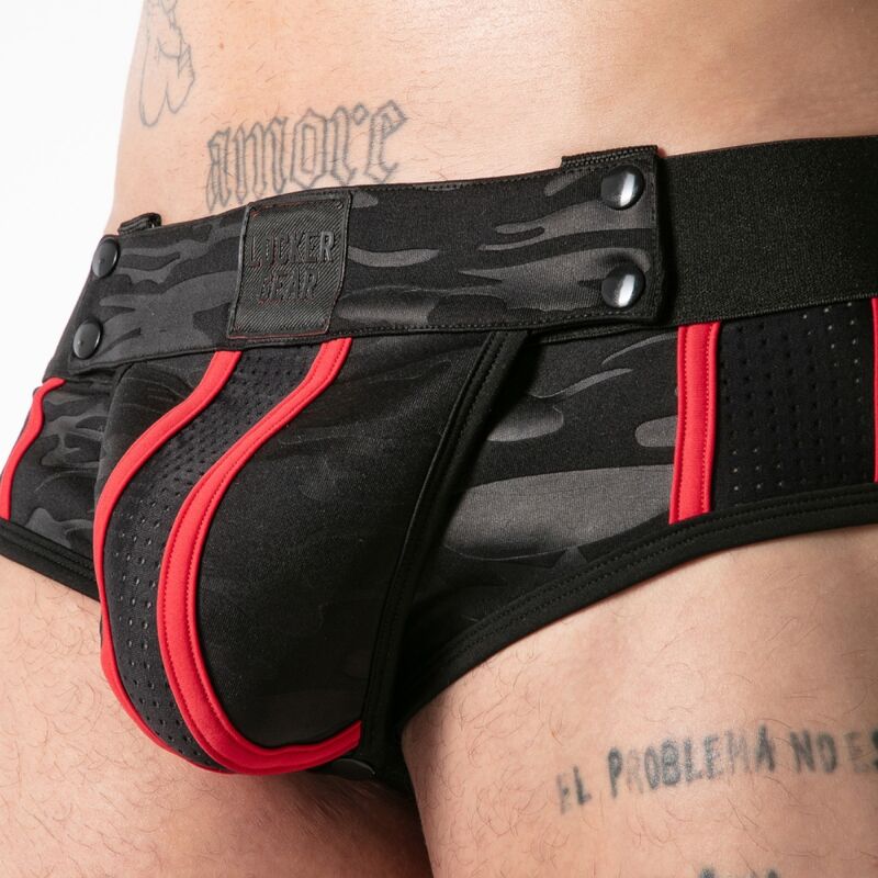LOCKER GEAR - FULL MILITARY ACCESS JOCK BRIEF RED S - Imagem de 5