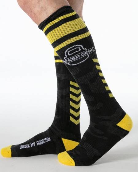 LOCKER GEAR - FULL MILITARY KNEE HIGH SOCKS AZUL TALLA ÚNICA