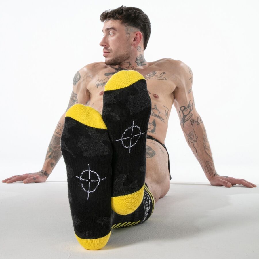 LOCKER GEAR - FULL MILITARY KNEE HIGH SOCKS AZUL TALLA ÚNICA - Imagem de 3