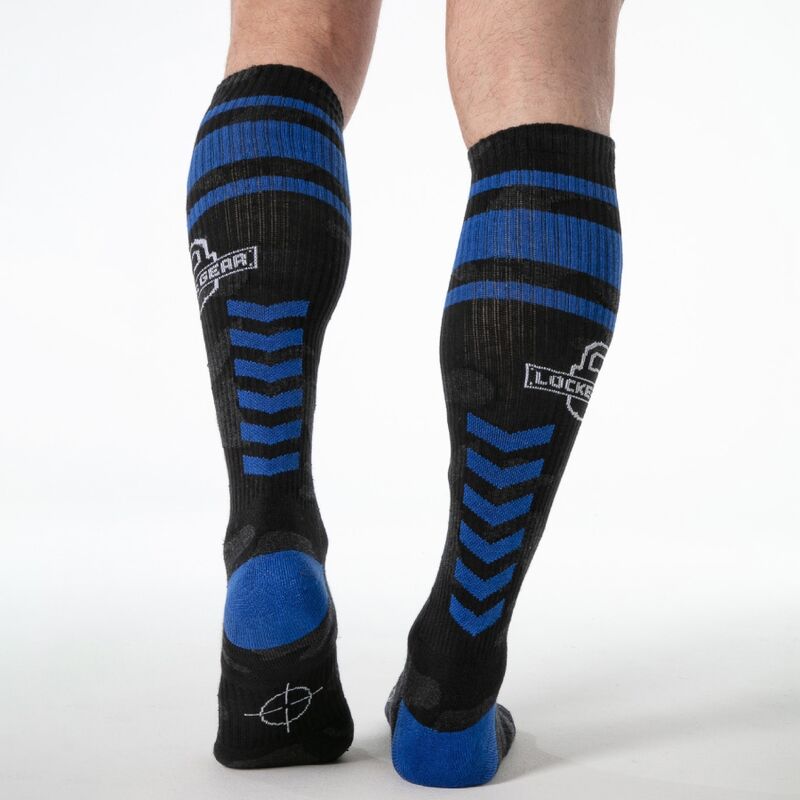 LOCKER GEAR - FULL MILITARY KNEE HIGH SOCKS ONE SIZE BLUE - Imagem de 2