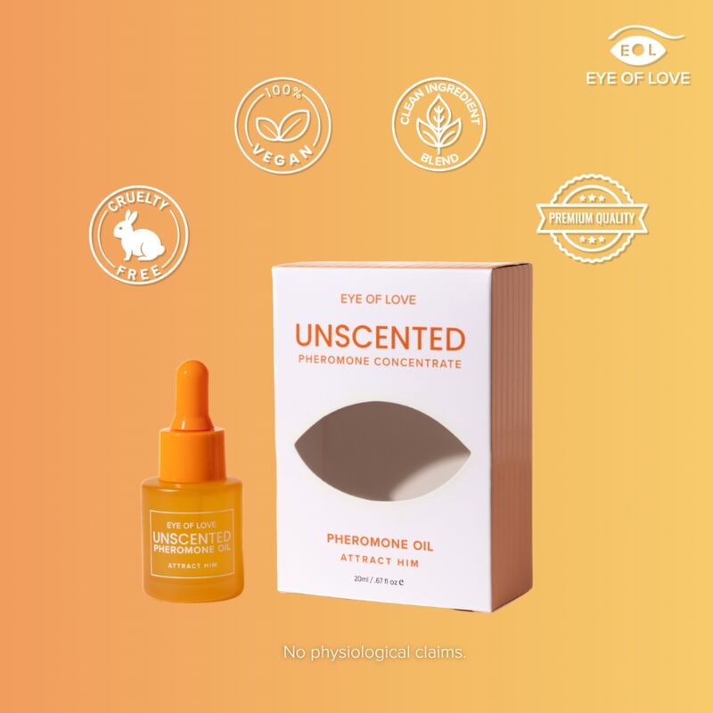 EYE OF LOVE - PHEROMONE-INFUSED PERFUMED OIL FOR WOMEN, FRAGRANCE-FREE, 20 ML - Imagem de 5