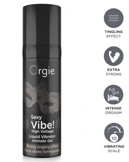 ORGIE - SEXY VIBE! HIGH VOLTAGE EXTRA STRONG LIQUID VIBRATOR 15 ML