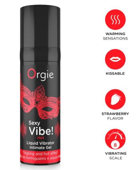 ORGIE - SEXY VIBE! HOT WARMING LIQUID VIBRATOR 15 ML