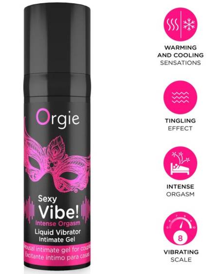 ORGIE - SEXY VIBE! INTENSE ORGASM MULTIPLE SENSATIONS INTIMATE GEL 15 ML