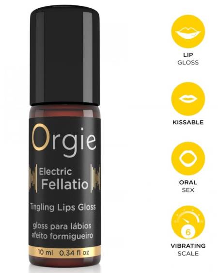 ORGIE - ELECTRIC FELLATIO VIBRATING TINGLING LIP GLOSS 10 ML