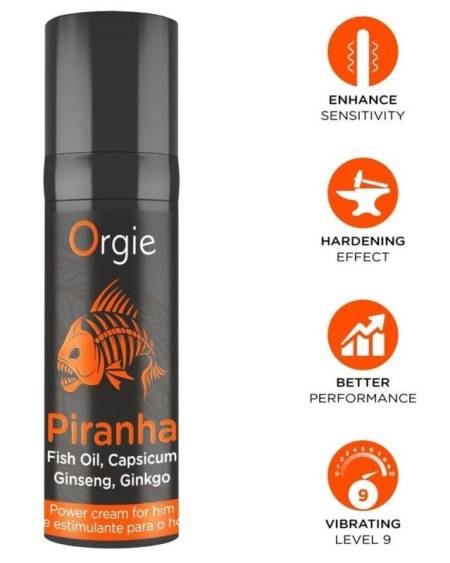 ORGIE - PIRANHA POWER CREAM FOR HIM 15 ML