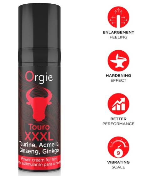 ORGIE - TOURO XXXL ERECTION ENHANCER AND ENLARGER CREAM 15 ML