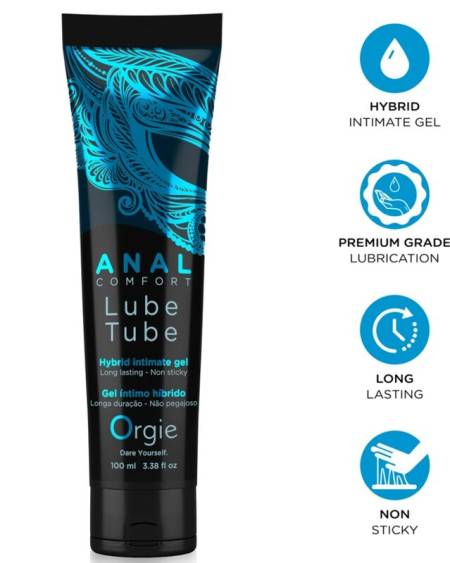 ORGIE - LUBE TUBE ANAL COMFORT HYBRID INTIMATE GEL FOR ANAL SEX 100 ML