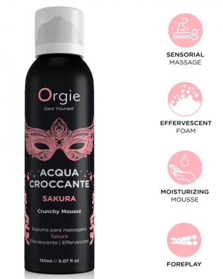ORGIE - ACQUA CROCCANTE SAKURA CRUNCHY MASSAGE MOUSSE 150 ML