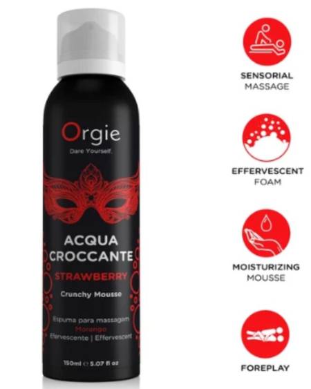 ORGIE - ACQUA CROCCANTE STRAWBERRY CRUNCHY MASSAGE MOUSSE 150 ML