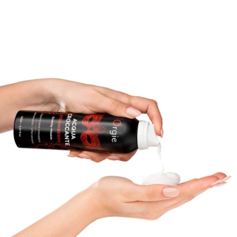 ORGIE - ACQUA CROCCANTE STRAWBERRY CRUNCHY MASSAGE MOUSSE 150 ML - Imagem de 3
