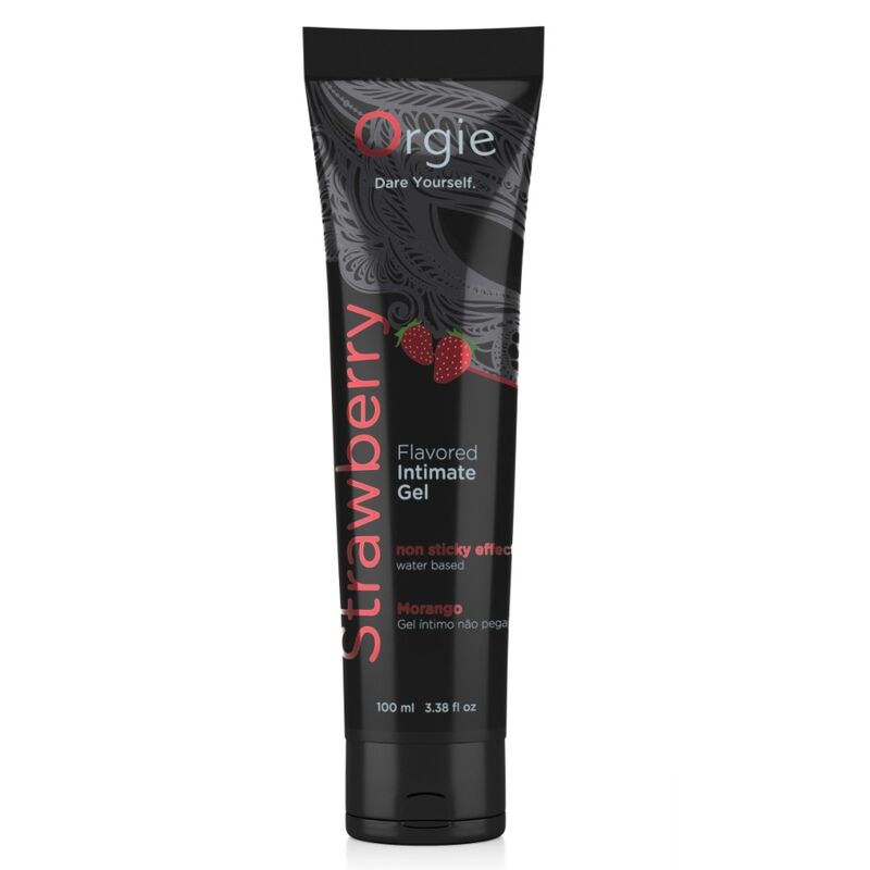 ORGIE - LUBE TUBE STRAWBERRY KISSABLE WATER-BASED INTIMATE GEL 100 ML - Imagem de 2