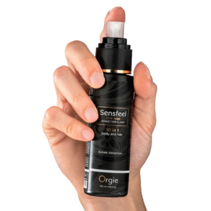 ORGIE - SENSFEEL FOR MAN SEDUCTION ELIXIR 10 IN 1 BODY AND HAIR 100 ML - Imagem de 2
