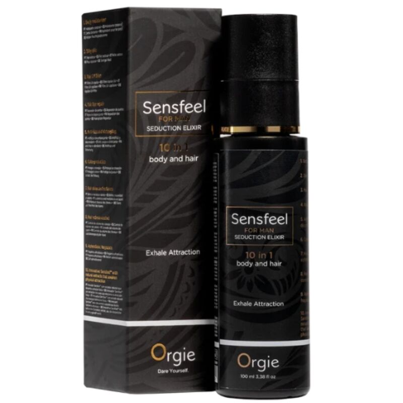ORGIE - SENSFEEL FOR MAN SEDUCTION ELIXIR 10 IN 1 BODY AND HAIR 100 ML - Imagem de 4