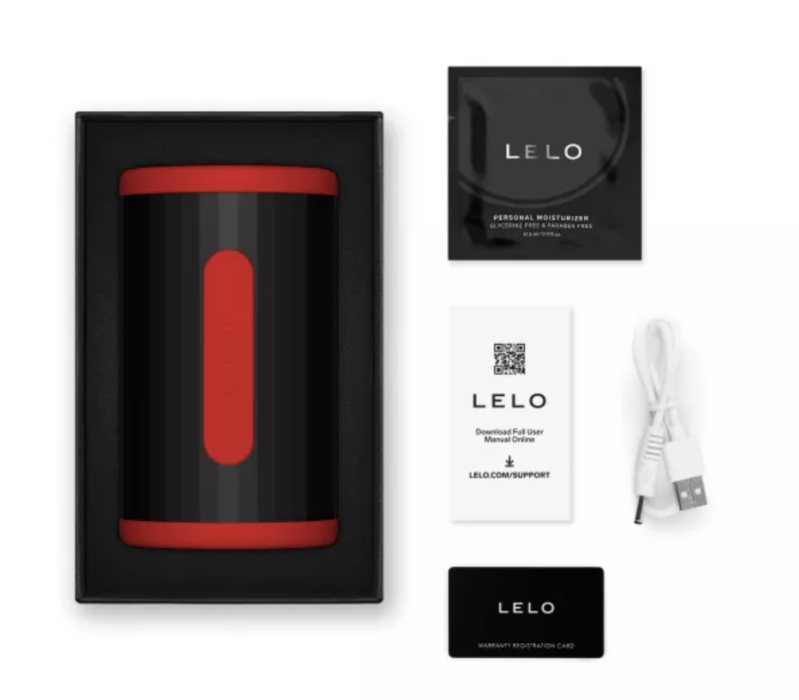 LELO - F2S DOUBLE SONIC MALE STROKER WITH DUAL SONIC STIMULATION RED - Imagem de 5