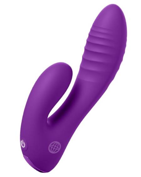FANTASY FOR HER - SECRET LOVER DOUBLE-SPOT VIBRATOR GY CLITORIS RECHARGEABLE PURPLE