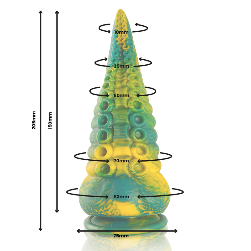 EPIC - CETUS GREEN TENTACLE DILDO LARGE SIZE - Imagem de 4