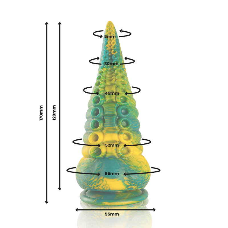 EPIC - CETUS DILDO GREEN TENTACLE SMALL SIZE - Imagem de 4