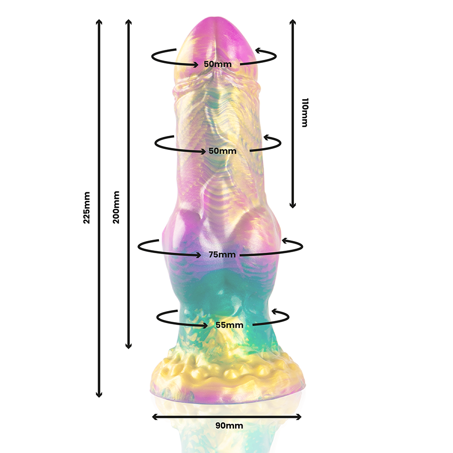 EPIC - IRIS DILDO WITH RAINBOW TESTICLES OF PLEASURE - Imagem de 4