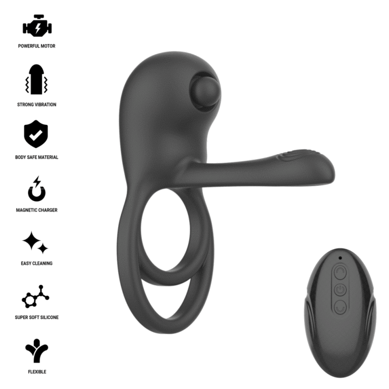 INTENSE - SPIKE REMOTE CONTROL VIBRATING PENIS RING - Imagem de 2