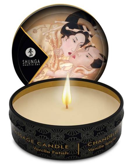 SHUNGA - MINI CARESS BY CANDELIGHT VANILLA MASSAGE CANDLE 30 ML