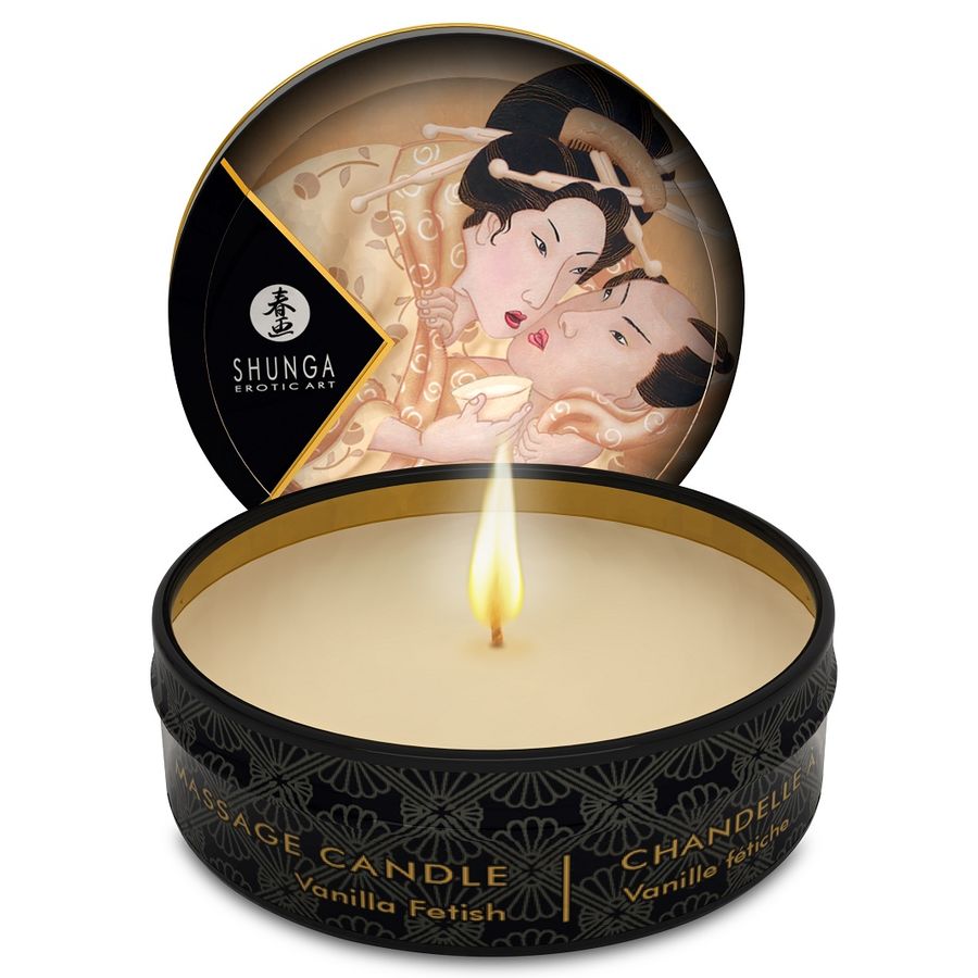 SHUNGA - MINI CARESS BY CANDLELIGHT DISPLAY MASSAGE CANDLES 24 UNITS - Imagem de 2