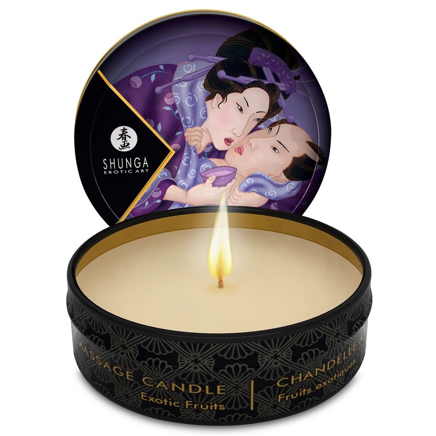 SHUNGA - MINI CARESS BY CANDLELIGHT DISPLAY MASSAGE CANDLES 24 UNITS - Imagem de 3
