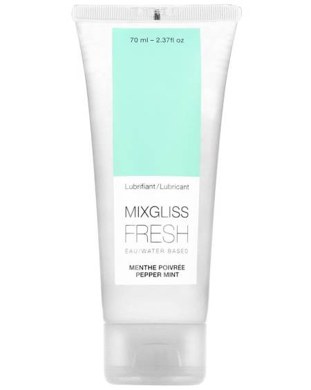 MIXGLISS - WATER BASED LUBRICANT EFFECT COLD MINT FLAVOR 70 ML