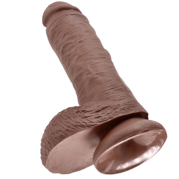 KING COCK 8" COCK BROWN WITH BALLS 20.3 CM - Imagem de 5