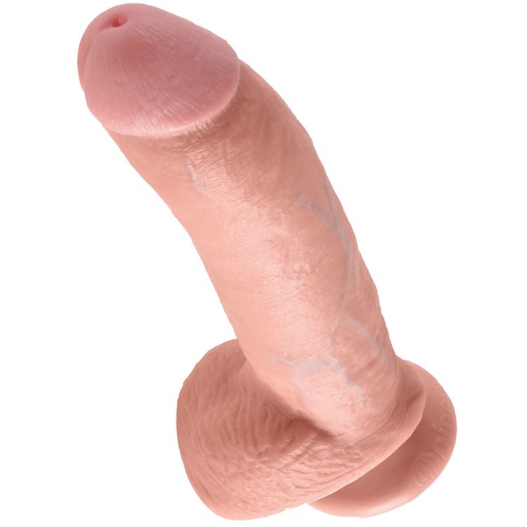 KING COCK - 9 DILDO FLESH WITH BALLS 22.9 CM - Imagem de 4