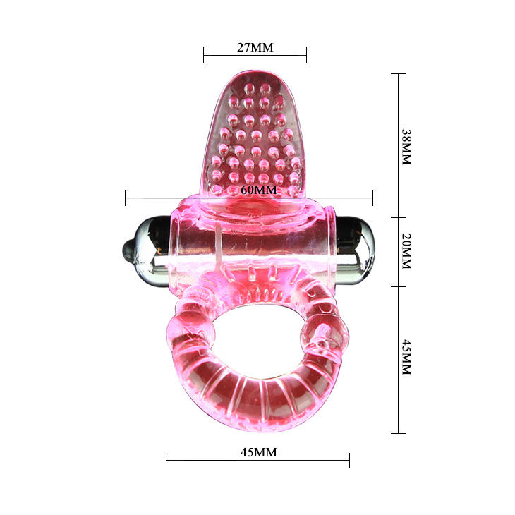 BAILE - SWEET ABS 10 RHYTHMS RING PINK VIBRATOR PENIS RING - Imagem de 4