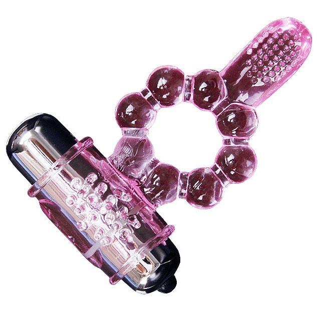 BAILE - SILICONE RING 10 TONGUE RHYTHMS WITH PINK VIBRATION - Imagem de 5