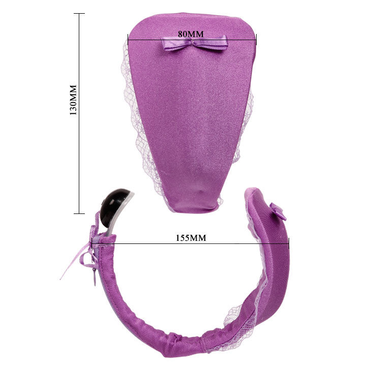 BAILE - THONG WITH VIBRATOR WITH LILAC REMOTE CONTROL - Imagem de 5