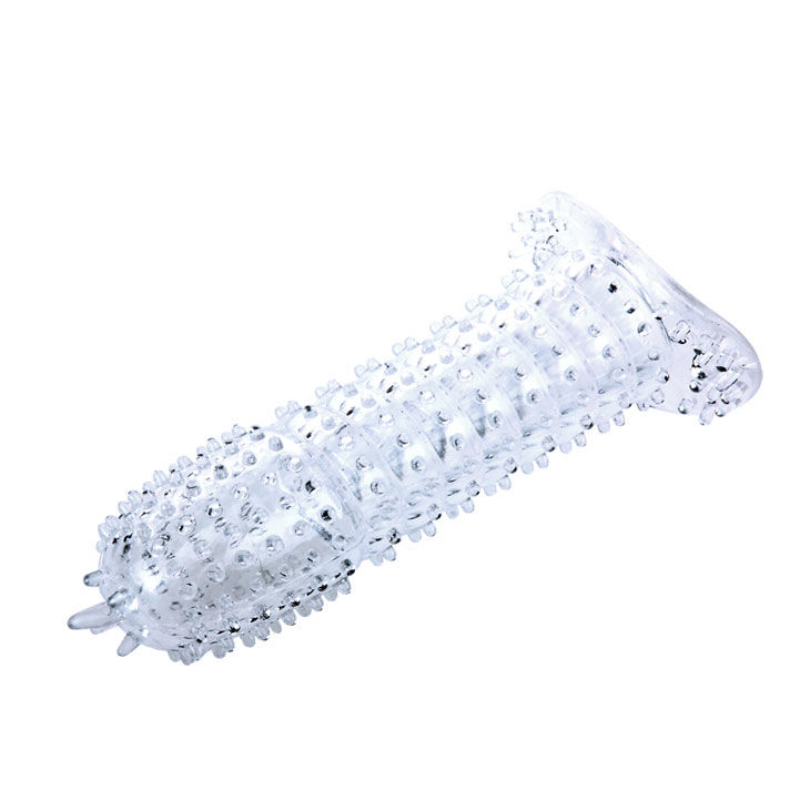 BAILE - PENIS SHEATH WITH STIMULATING POINTS PURPLE 14 CM - Imagem de 2