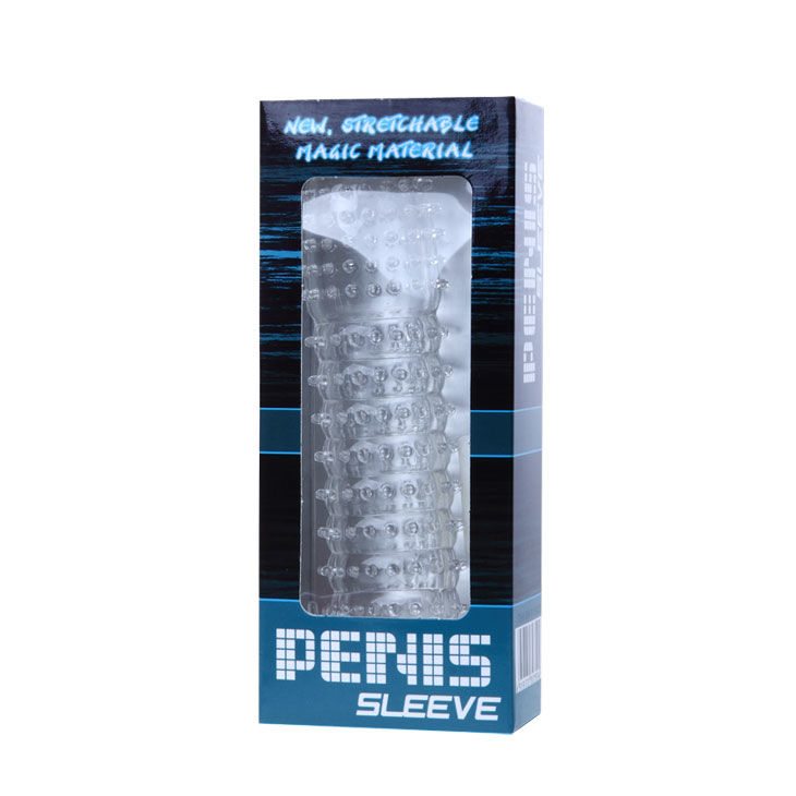 BAILE - PENIS SHEATH WITH STIMULATING POINTS PURPLE 14 CM - Imagem de 4