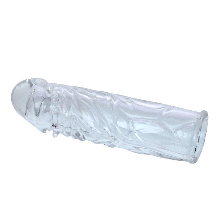 BAILE - TRANSPARENT SILICONE PENIS COVER 13 CM - Imagem de 5