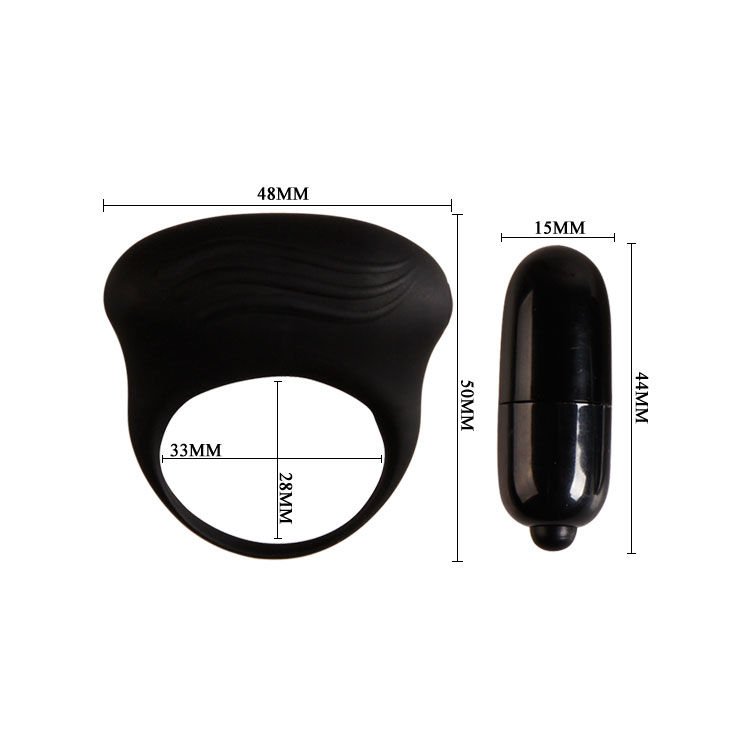 PRETTY LOVE - BERTRAM BLACK VIBRATOR RING - Imagem de 5