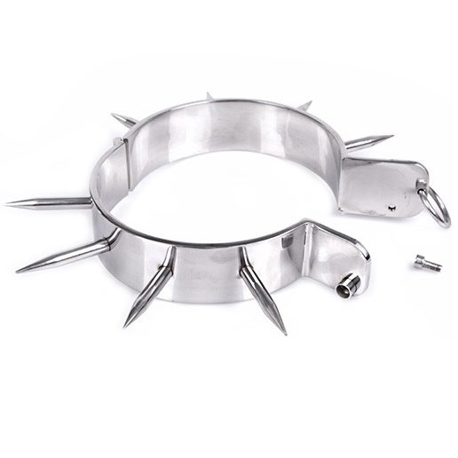 METAL HARD - BDSM SLAVE COLLAR WITH POINTS - Imagem de 2